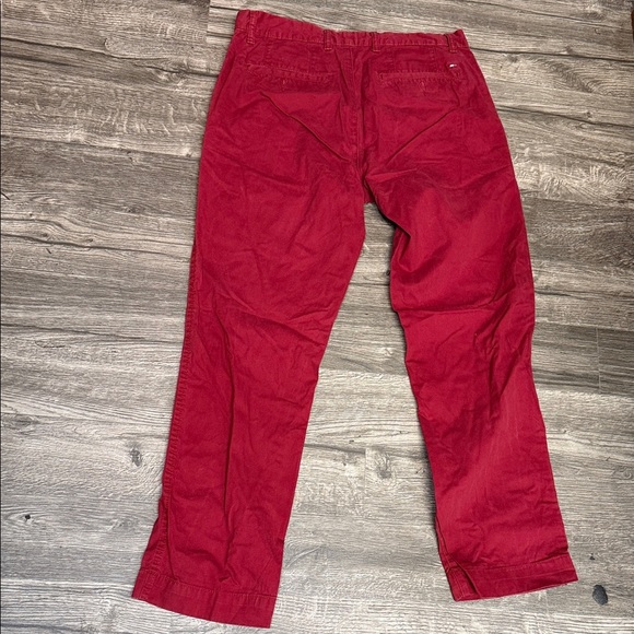 Tommy Hilfiger Men's Vibrant Red Chinos - Picture 4 of 11
